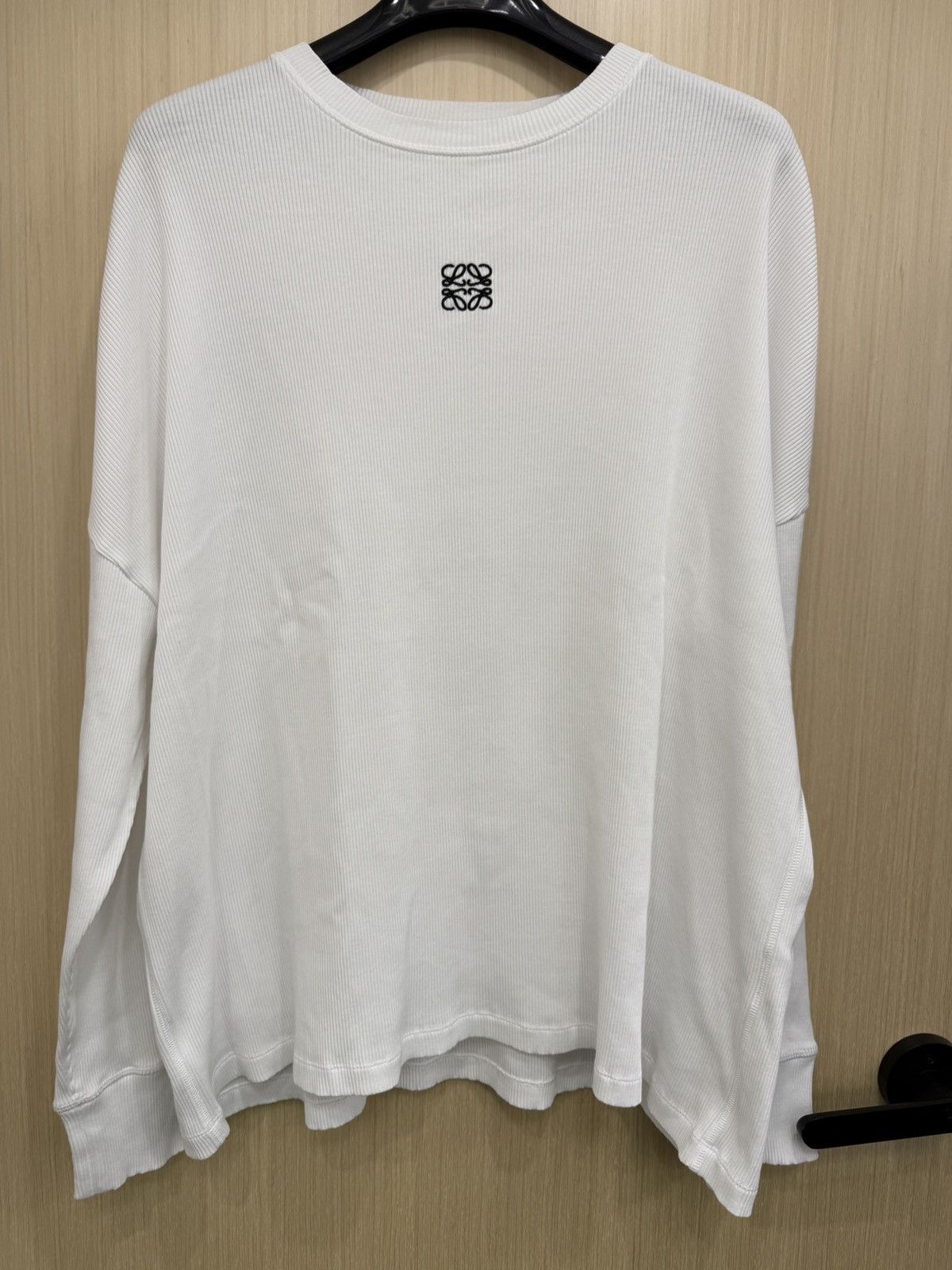 Loewe Loewe white anagram long sleeve T shirt S Size US S / EU 44-46 / 1 - 2 Thumbnail