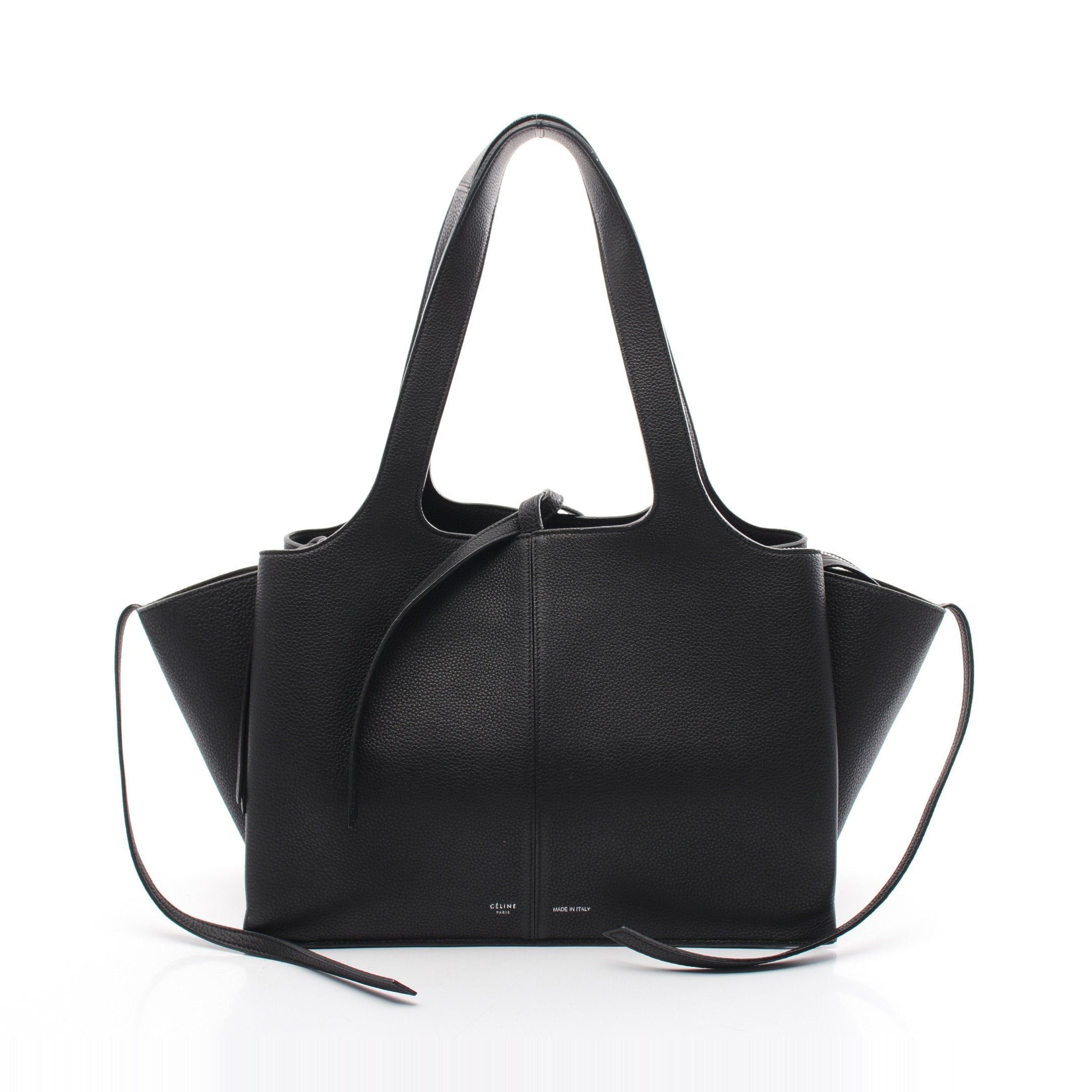 Celine Celine Trifold Small Shoulder Bag Tote Leather Black Size ONE SIZE - 1 Thumbnail