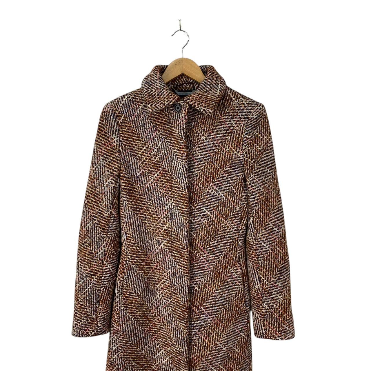 Max Mara MAX MARA TWEED KNITTED LONG COAT Size XS / US 0-2 / IT 36-38 - 3 Thumbnail