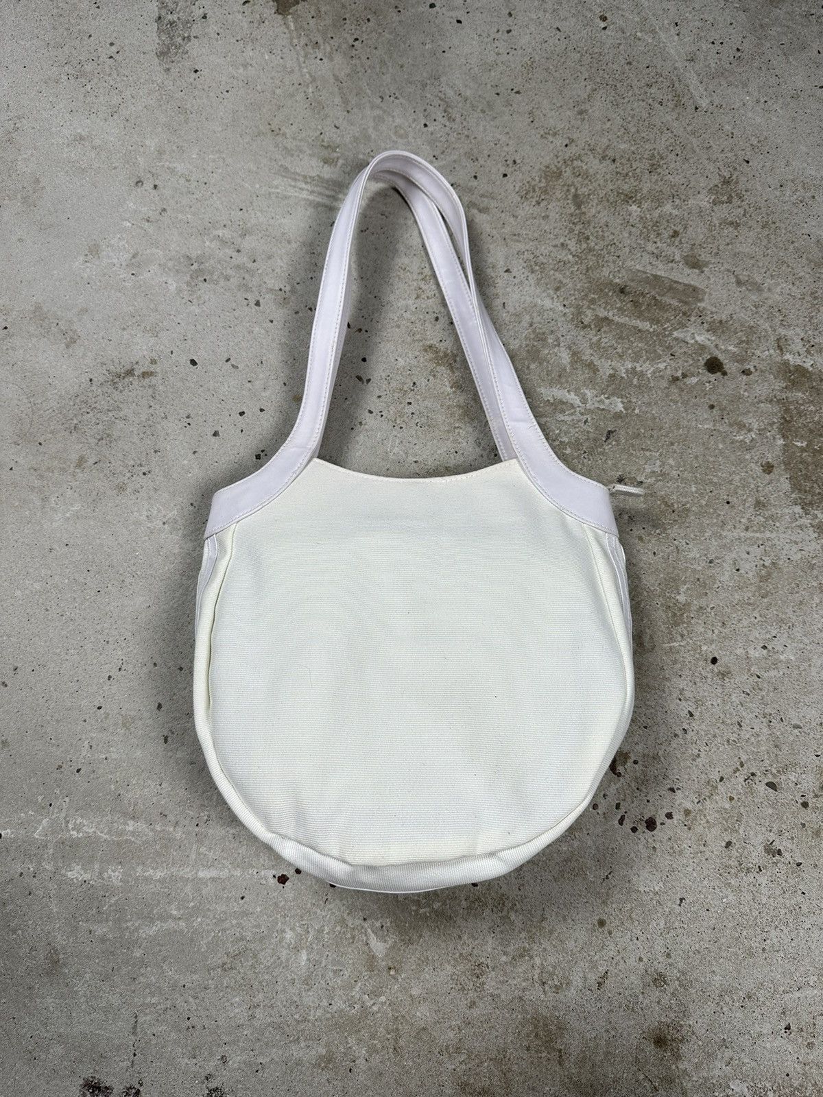 Adidas Vintage Y2K Adidas White Beige Shoulder Hand Bag 3 Stripes Size ONE SIZE - 2 Thumbnail