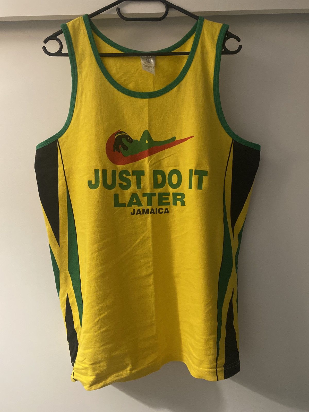 Vintage Vintage tank top humor just do it jamaica Size US L / EU 52-54 / 3 - 1 Thumbnail