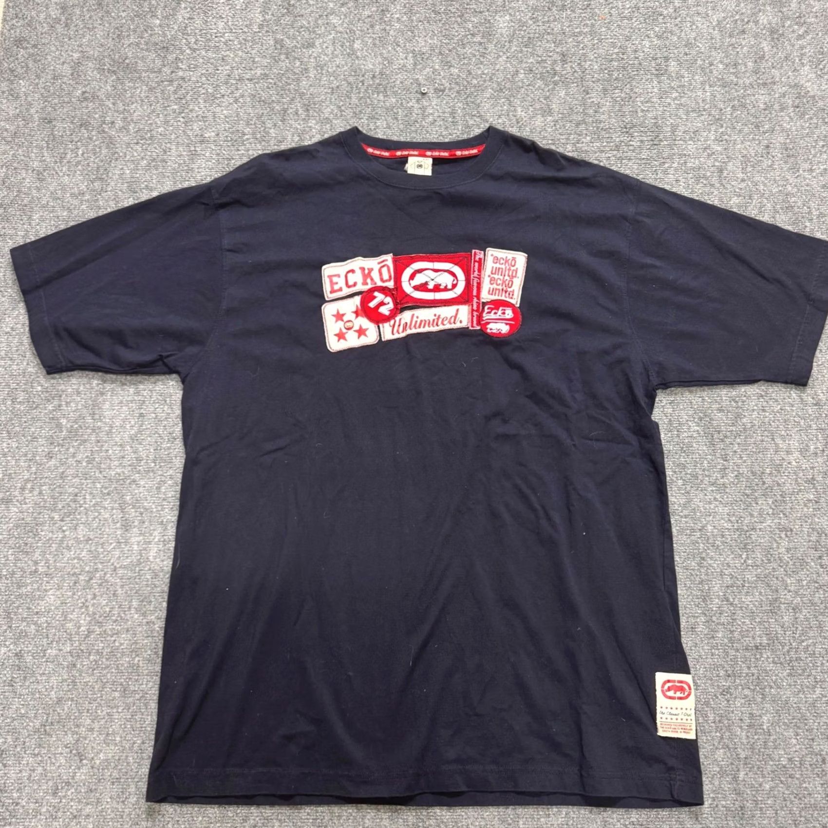 Vintage VINTAGE Echo Unltd T-shirt Men's 2XL Black Red Y2K Grunge Skater Surfer Shirt Mens Size US XXL / EU 58 / 5 - 3 Thumbnail