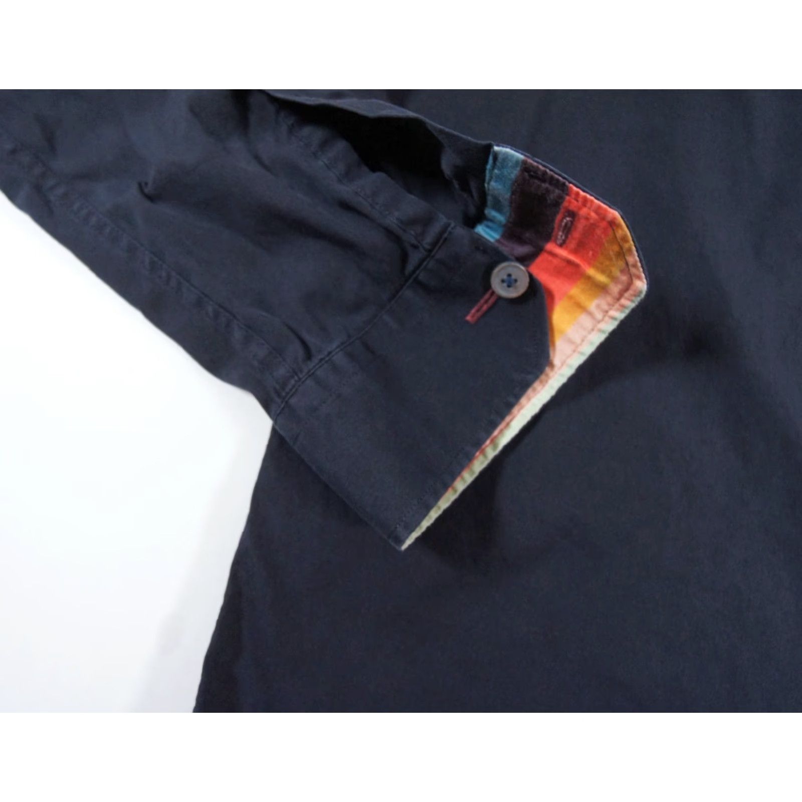 Paul Smith VINTAGE Paul Smith Men's Shirt Long Sleeve Button Up Dress Casual Black 16.5" Italy Size 42R - 4 Thumbnail