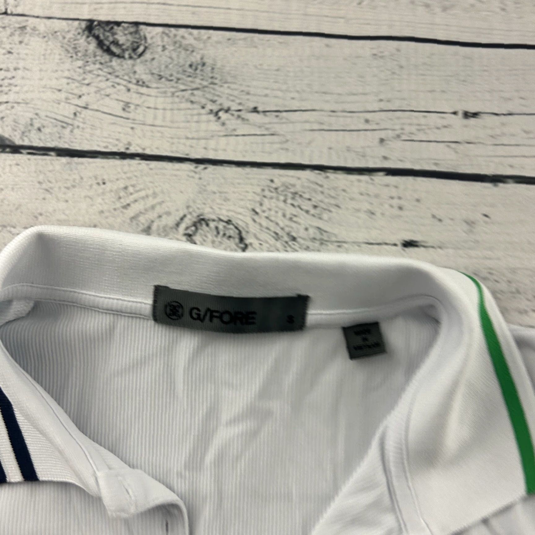 Vintage G Fore Korn Ferry Tour Short Sleeve Ribbed Golf Polo Shirt Women's Small White Size S / US 4 / IT 40 - 2 Thumbnail