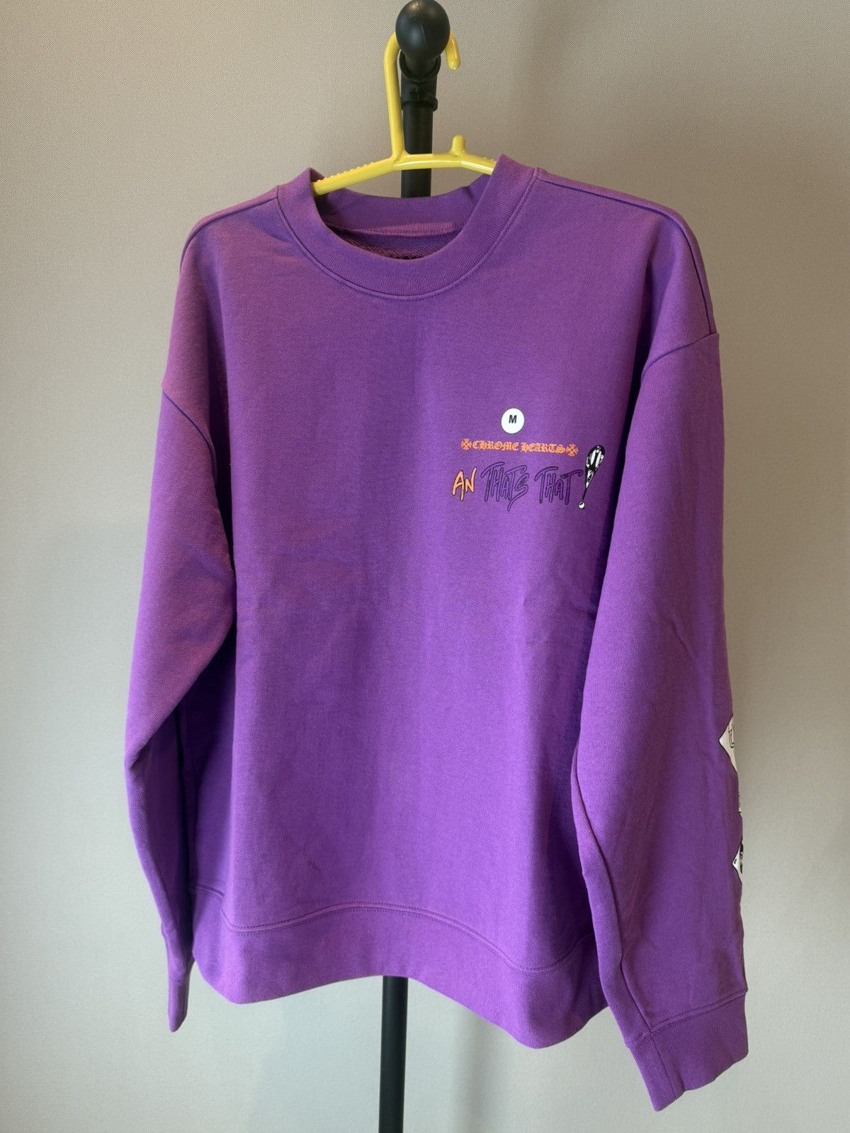 スウェット・トレーナー Chrome Hearts Matty Boy I Want More Not Less Crewneck Purple Chrome Hearts Matty Boy I Want More Not Less Crewneck Purple