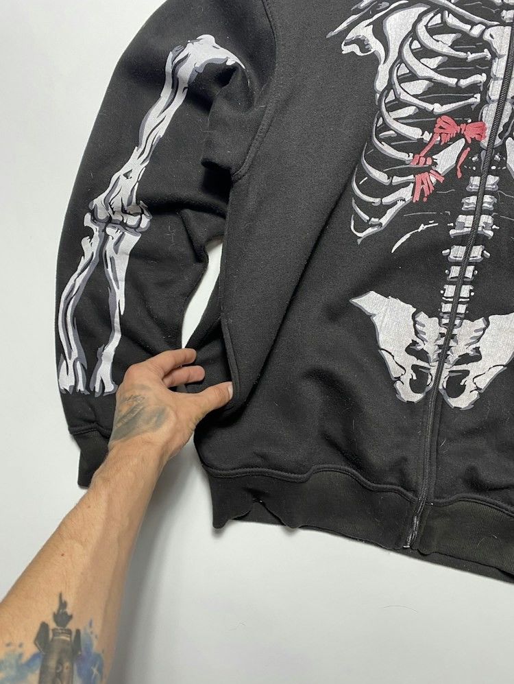 Japanese Brand × Vintage Y2k skull skeleton pile zip up hoodie Ed Hardy Affliction Size US L / EU 52-54 / 3 - 5 Thumbnail