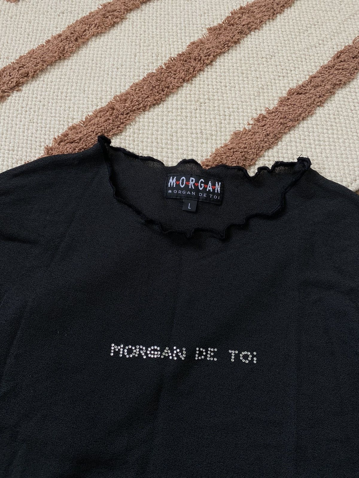 Morgan De Toi VINTAGE MORGAN DE TOI FRANCE MESH LONGSLEEVE Size L / US 10 / IT 46 - 4 Thumbnail