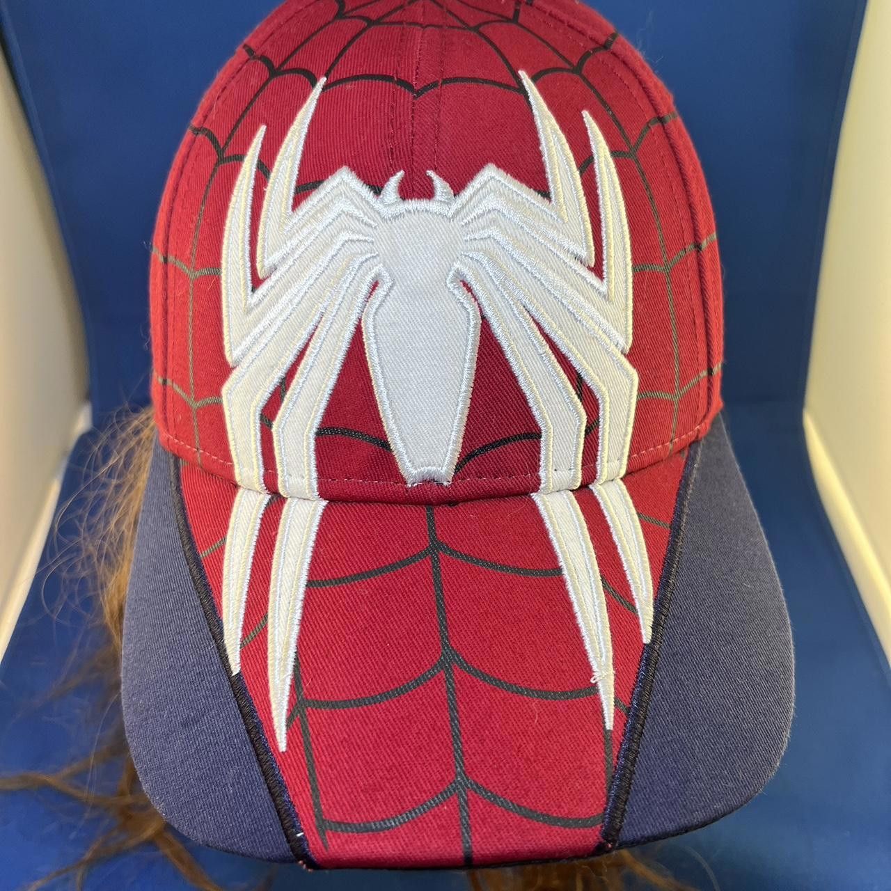 Marvel Comics Spider-Man Graphic Cap - Stylish Red and Navy Baseball Hat Size ONE SIZE - 3 Thumbnail