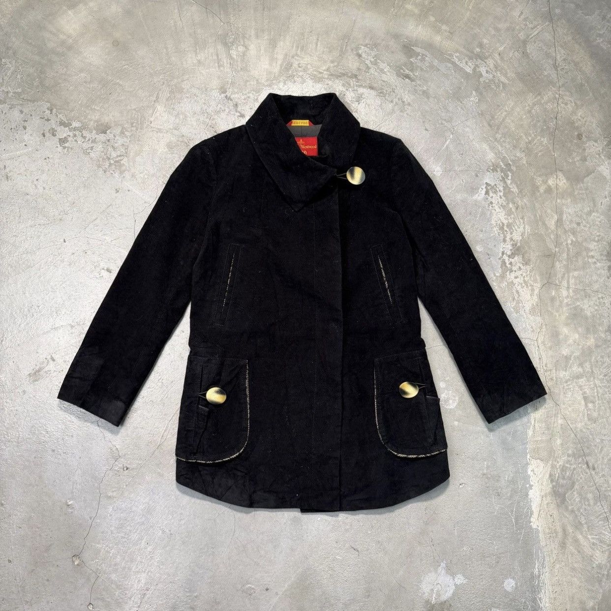 Vivienne Westwood Vivienne Westwood Red Label VTG Black Velvet Orb Button Coat Size S / US 4 / IT 40 - 1 Thumbnail