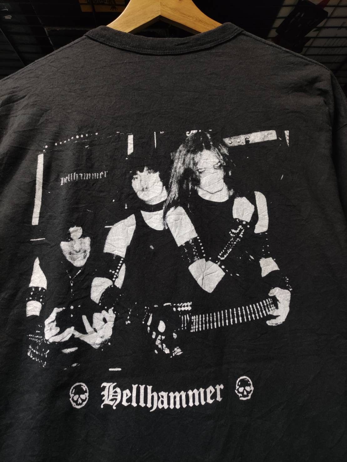 Band Tees Vtg 90's Hellhammer " Apocalyptic Raids " EP Promo T-Shirt Size US XL / EU 56 / 4 - 11 Thumbnail