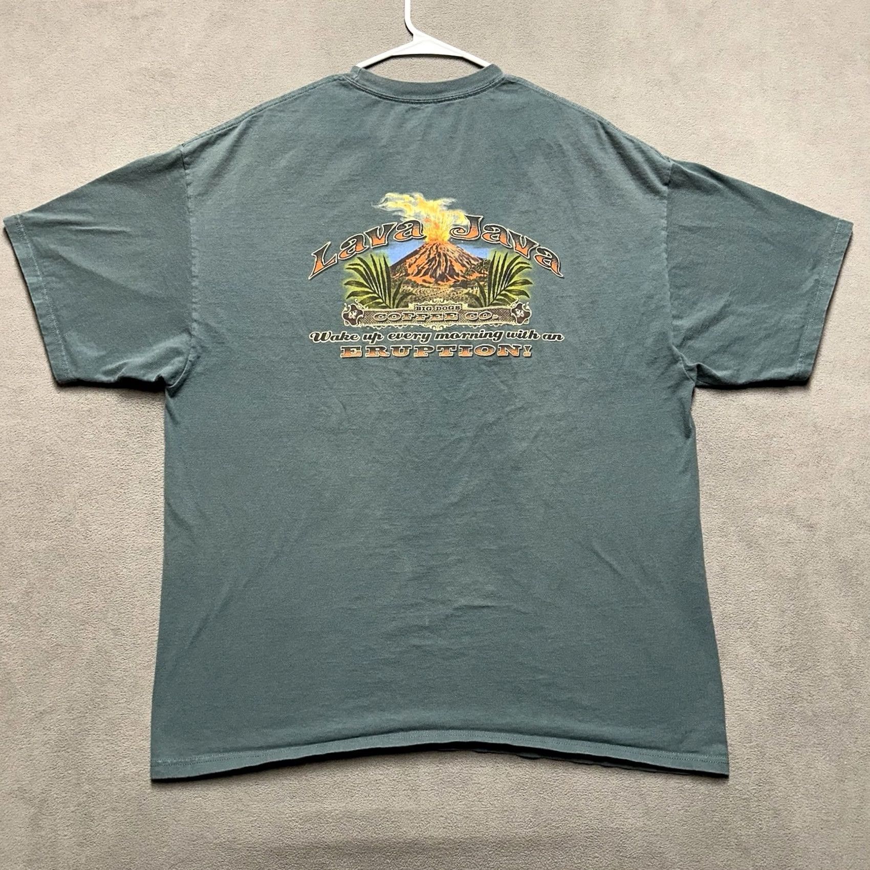 Big Dogs Big Dogs Shirt Mens 2XL Green Casual Lava Java Coffee Co Eruption FUC Size US XXL / EU 58 / 5 - 3 Thumbnail