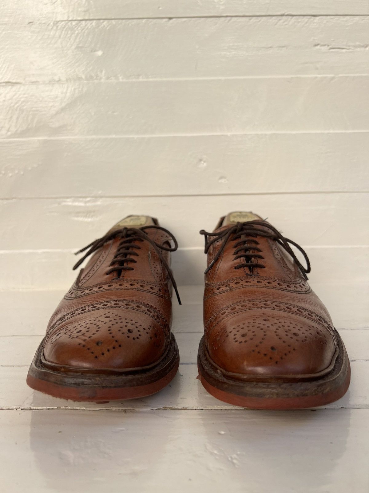 Allen Edmonds Allen Edmonds "STRANDMOK” Cap-Toe Oxfords Tan Dainite Sole Size US 10.5 / EU 43-44 - 5 Thumbnail