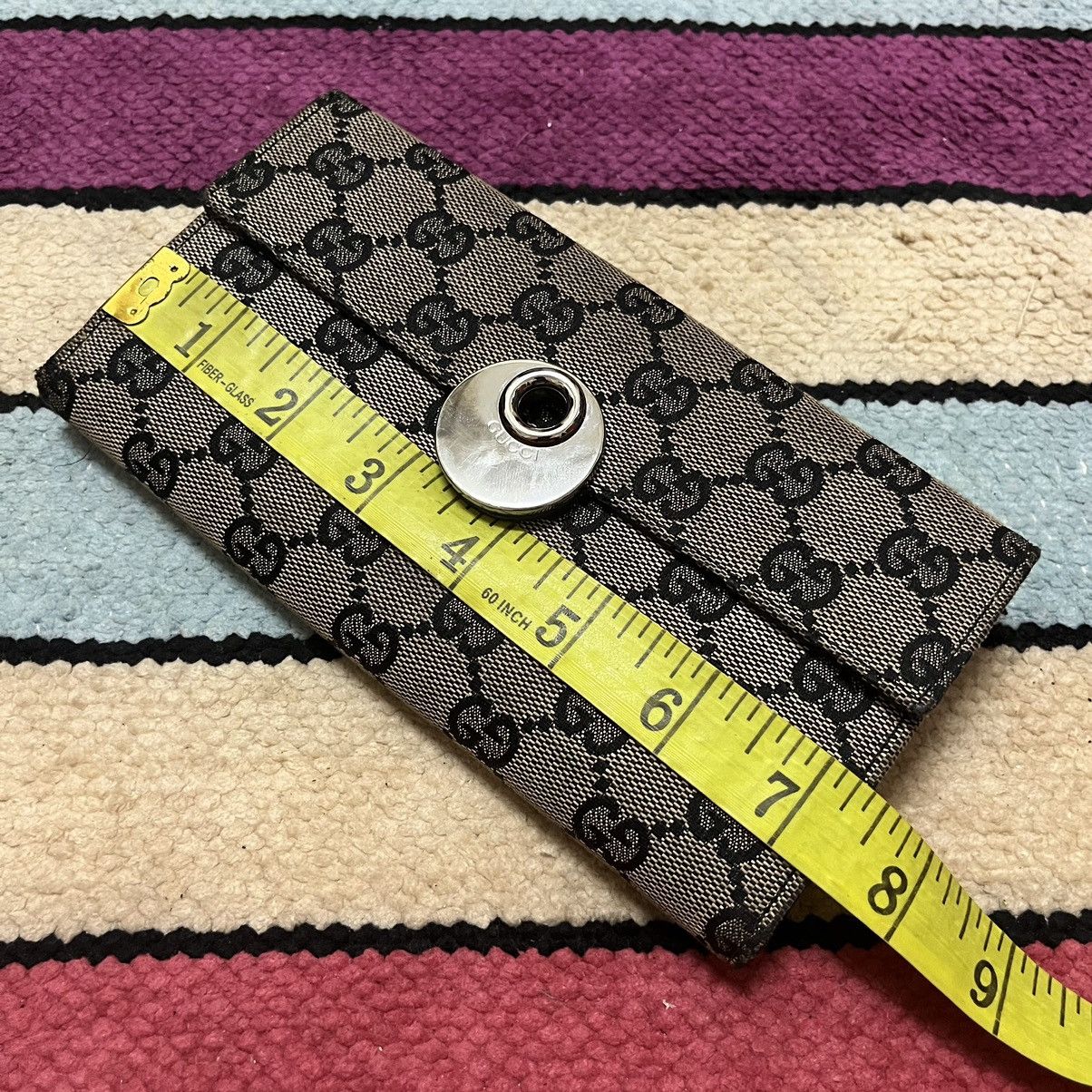 Gucci × Vintage Authentic Vintage Gucci Flap GG Monogram Long Wallet Size ONE SIZE - 14 Thumbnail