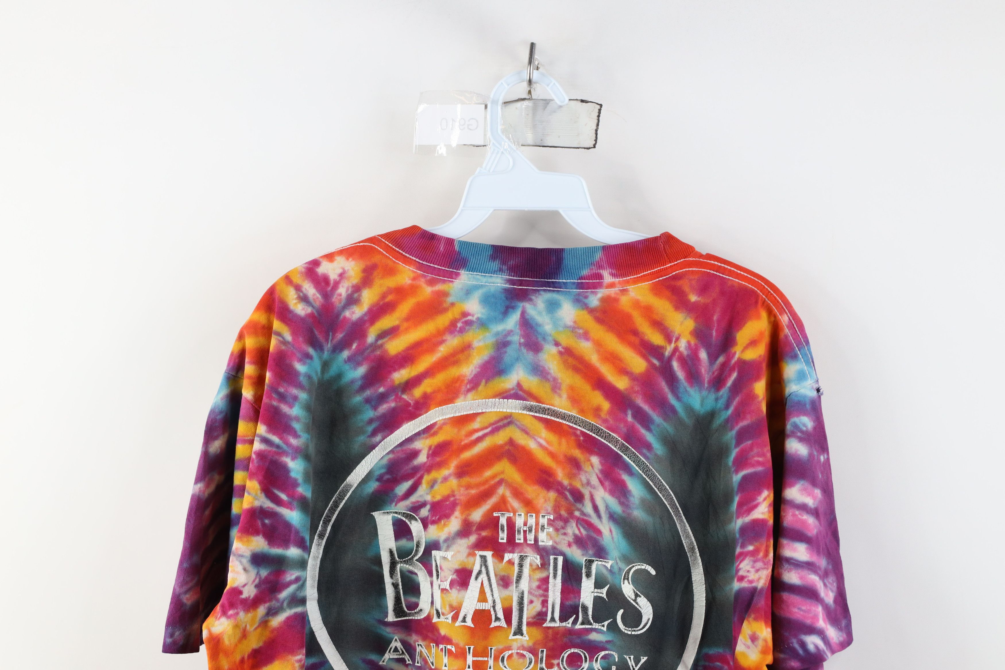 Vintage Vintage 90s Tie Dye The Beatles Anthology Band T-Shirt USA Size US L / EU 52-54 / 3 - 13 Thumbnail