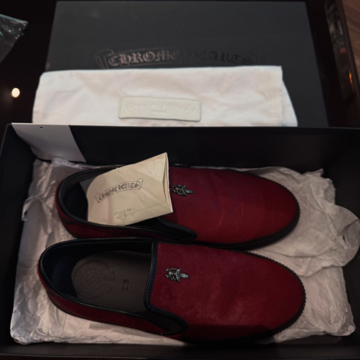 Chrome Hearts Brand New Chrome Hearts Dagger Slip Ons Size US 7.5 / EU 40-41 - 2 Thumbnail