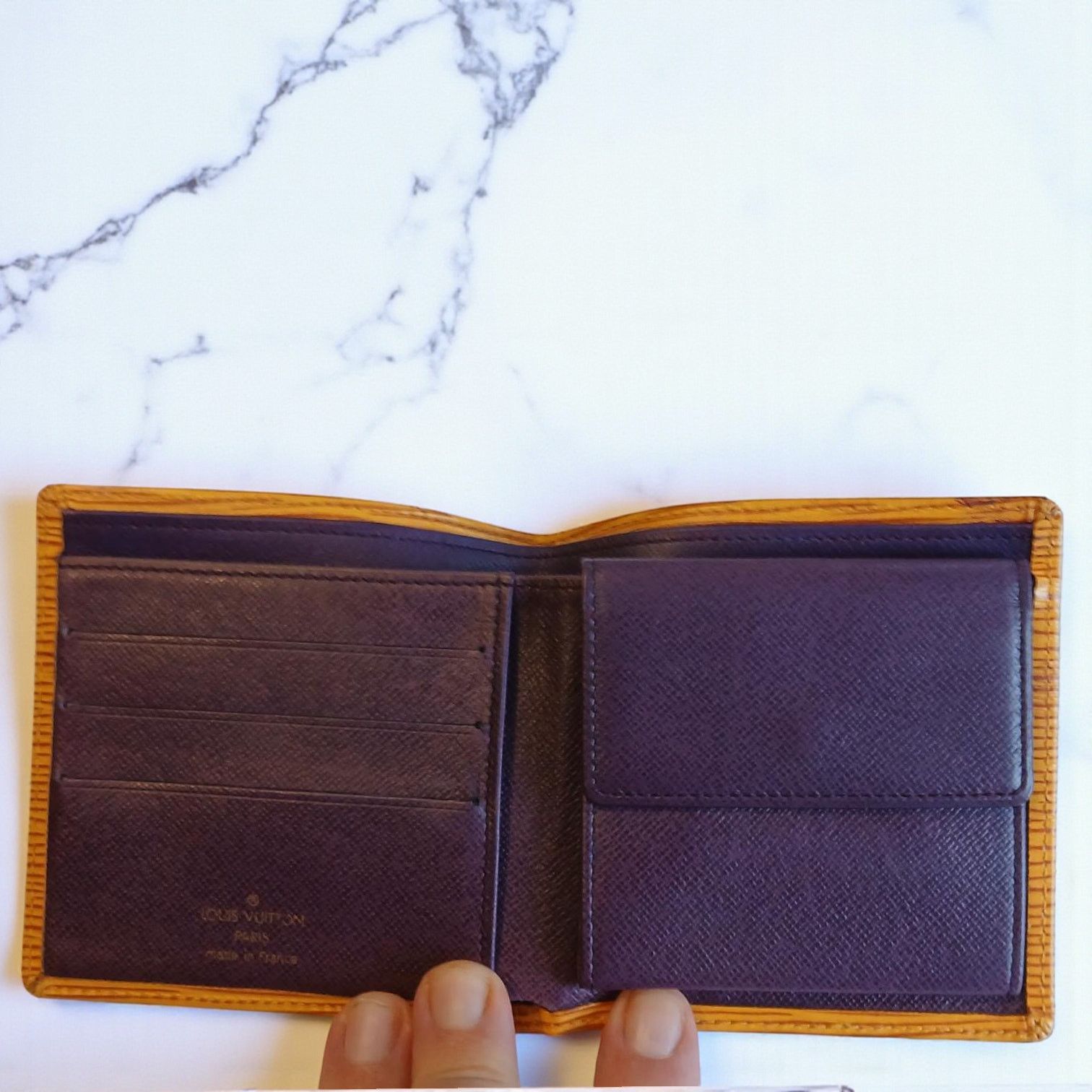 Louis Vuitton Louis Vuitton Marco Epi Leather Bifold Wallet Yellow Size ONE SIZE - 5 Thumbnail