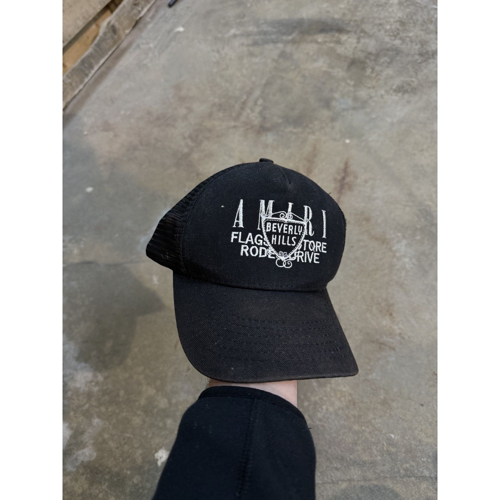 Amiri Amiri Beverly Hills Trucker Black Used OS Size ONE SIZE - 1 Thumbnail
