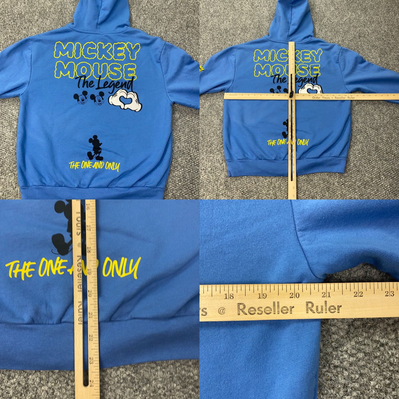 Disney Disney Mickey Mouse Hoodie Sweatshirt Womens Large Blue Hooded Size L / US 10 / IT 46 - 8 Thumbnail