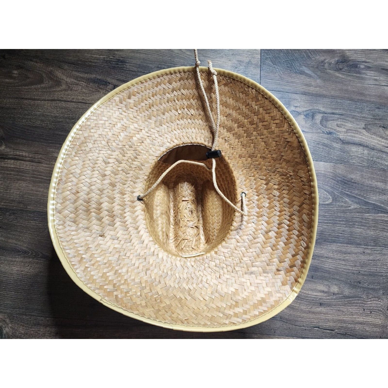 Vintage VINTAGE Universal Studios Wide Brim Straw Sun Hat Beige One Size Mens Size ONE SIZE - 4 Thumbnail