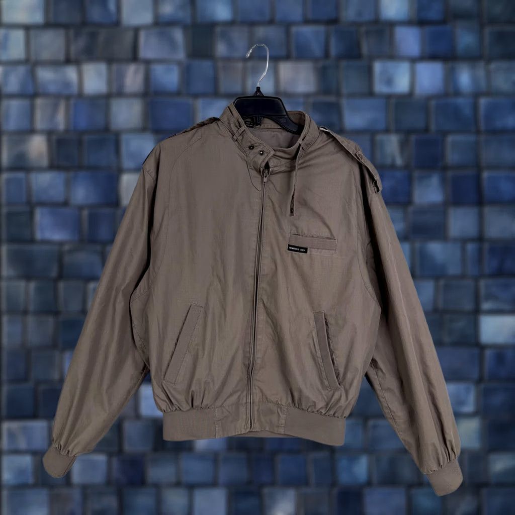 Members Only VINTAGE Members Only Jacket Mens 42 Beige Windbreaker Bomber Cafe Racer Size US XS / EU 42 / 0 - 1 Thumbnail