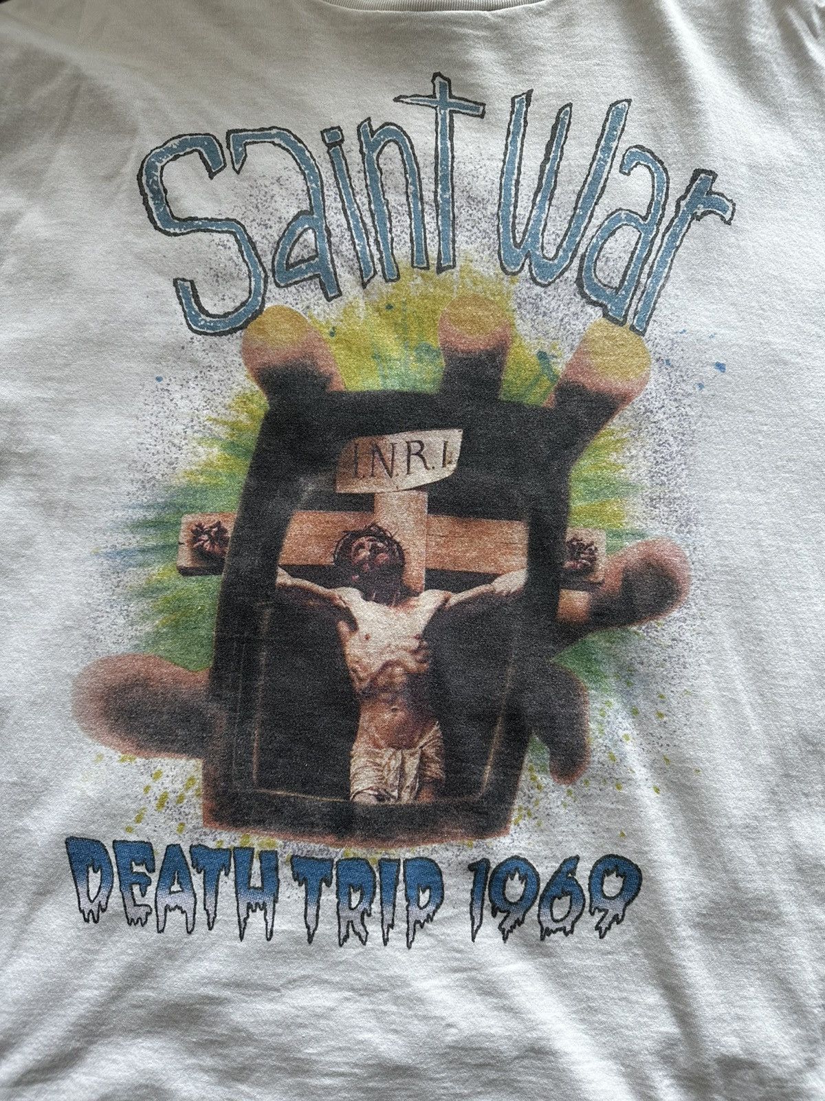 Saint Michael Saint Michael’s SAINT WAR T Shirt Size US XL / EU 56 / 4 - 2 Thumbnail