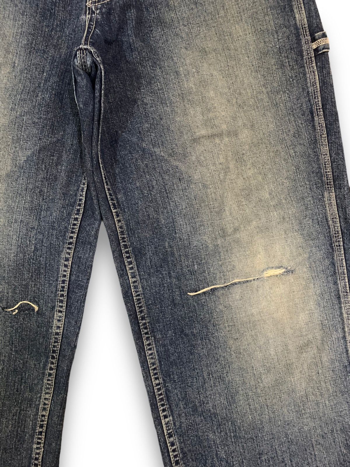 JNCO Vintage Japanese Big John Baggy Distressed Carpenter Jeans Size US 34 / EU 50 - 7 Thumbnail