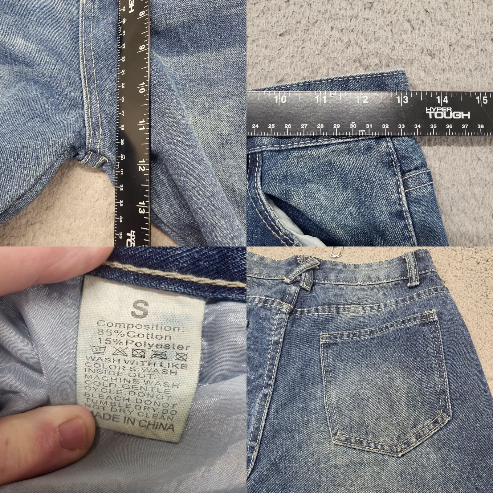 Denime VINTAGE Unbranded Flare Jeans Size S (26×28) 80’s Retro Western Cowgirl Denim Snap Sides Women's Jeans Slim Denim Size 28" / US 6 / IT 42 - 8 Thumbnail