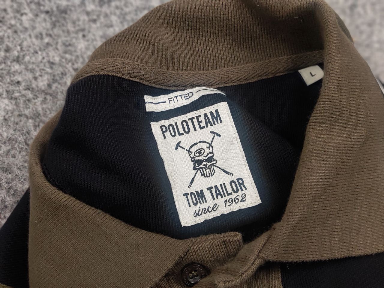 Tom Tailor Tom Tailor Vintage Skull Long sleeve Polo Ralph lauren Y2K Size US L / EU 52-54 / 3 - 12 Thumbnail