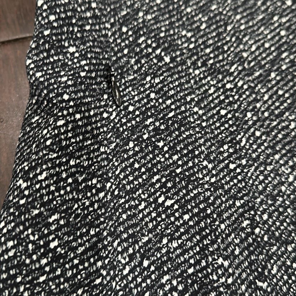 Theory THEORY Black White Gray Abstract A Line Short Sleeve Shift Dress With Zippered Pockets Fully Lined Size 8 Size M / US 6-8 / IT 42-44 - 3 Thumbnail