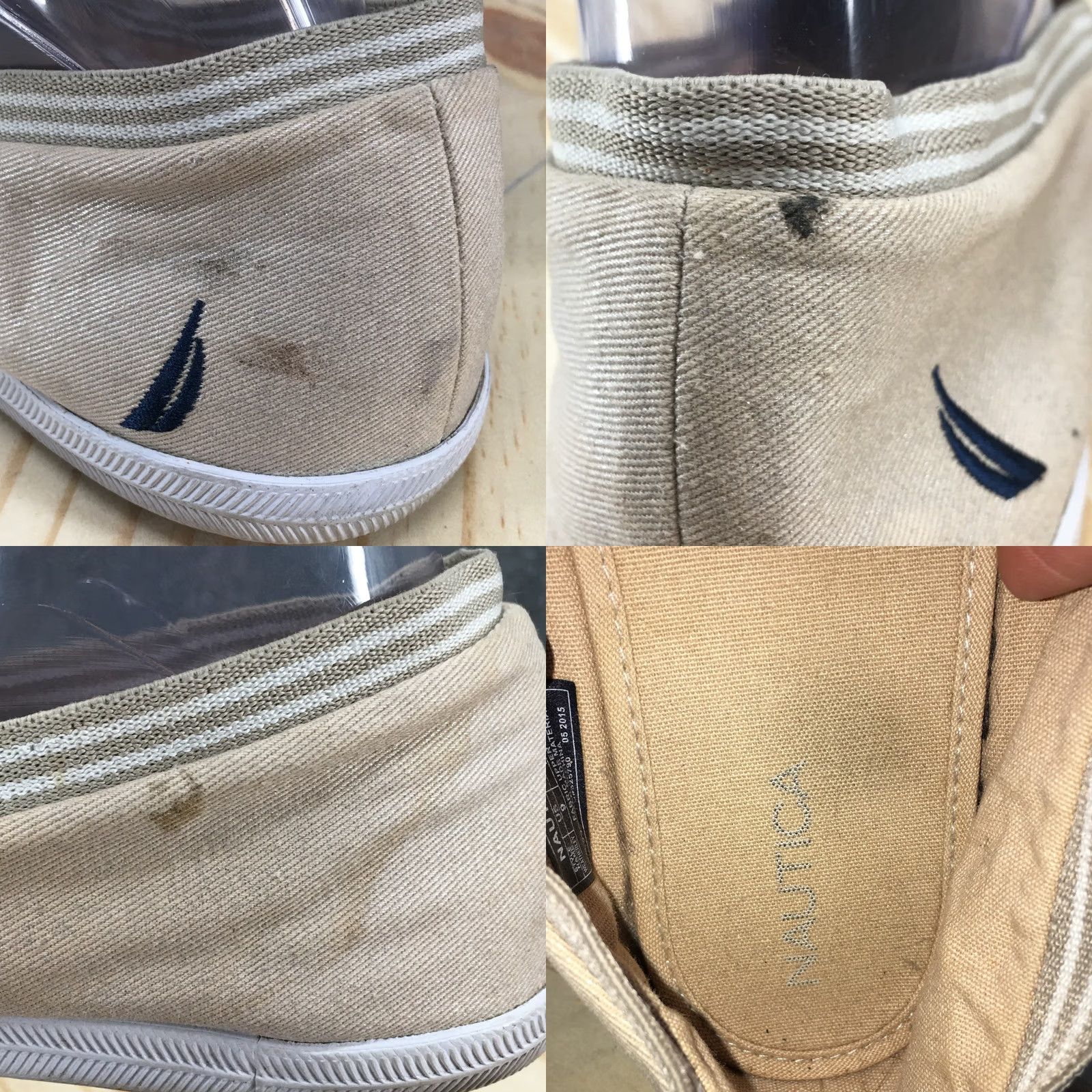 Nautica Nautica Womens Weatherley Slip On Loafers Beige Comfort Low Top Shoes 9 Casual Flat Knit Fabric Rubber Size M / US 6-8 / IT 42-44 - 9 Thumbnail
