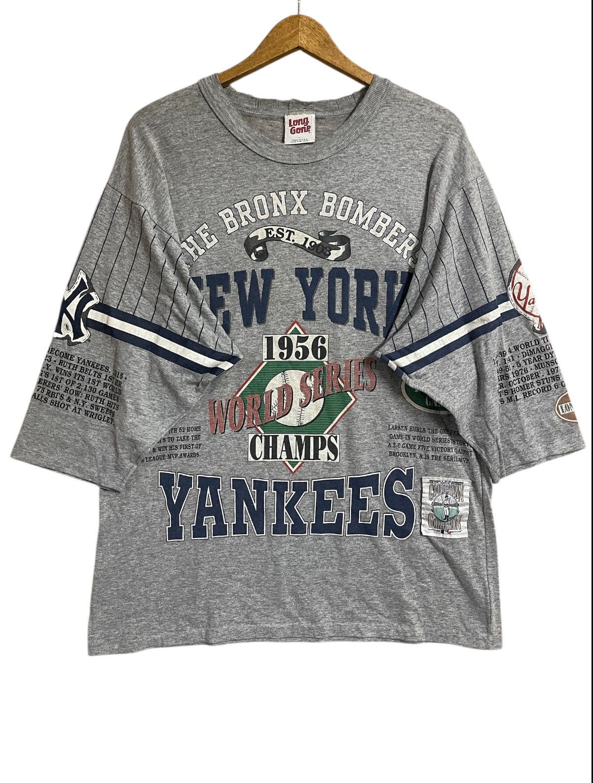 New York Yankees Vintage 80’s New York Yankees Baseball T shirt Thrashed XL Size US XL / EU 56 / 4 - 4 Thumbnail