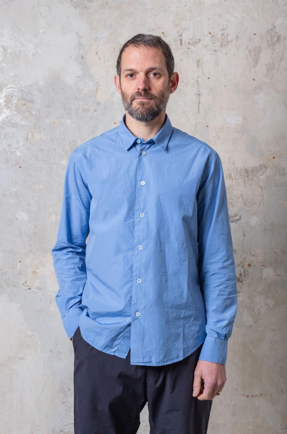 Barena Barena Coppi Supio Shirt -- Sky Blue Cotton Size US L / EU 52-54 / 3 - 1 Thumbnail