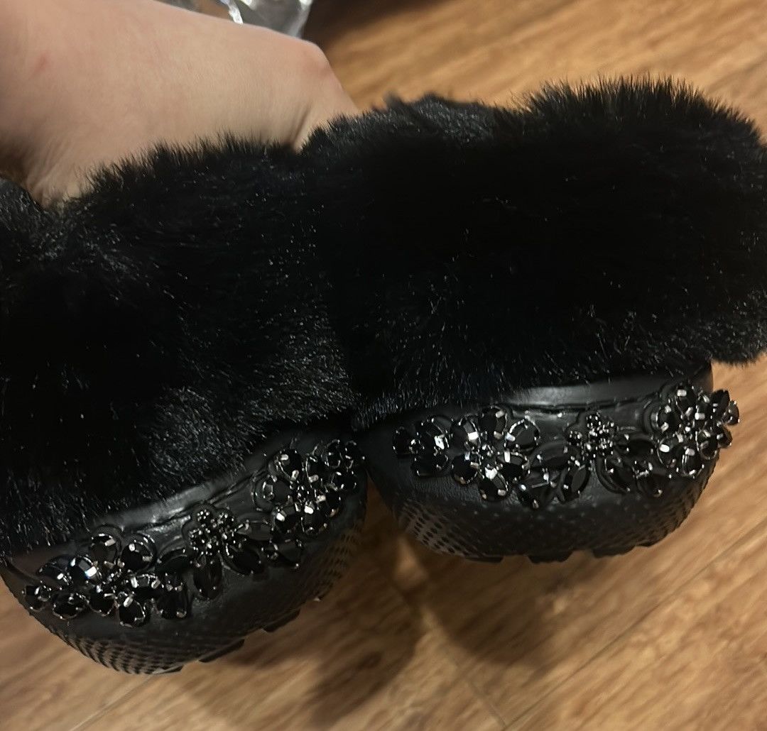 Crocs × Simone Rocha Crocs X Simone Rocha Classic Faux Fur Lined Clog Black Size US 11 / IT 41 - 7 Thumbnail