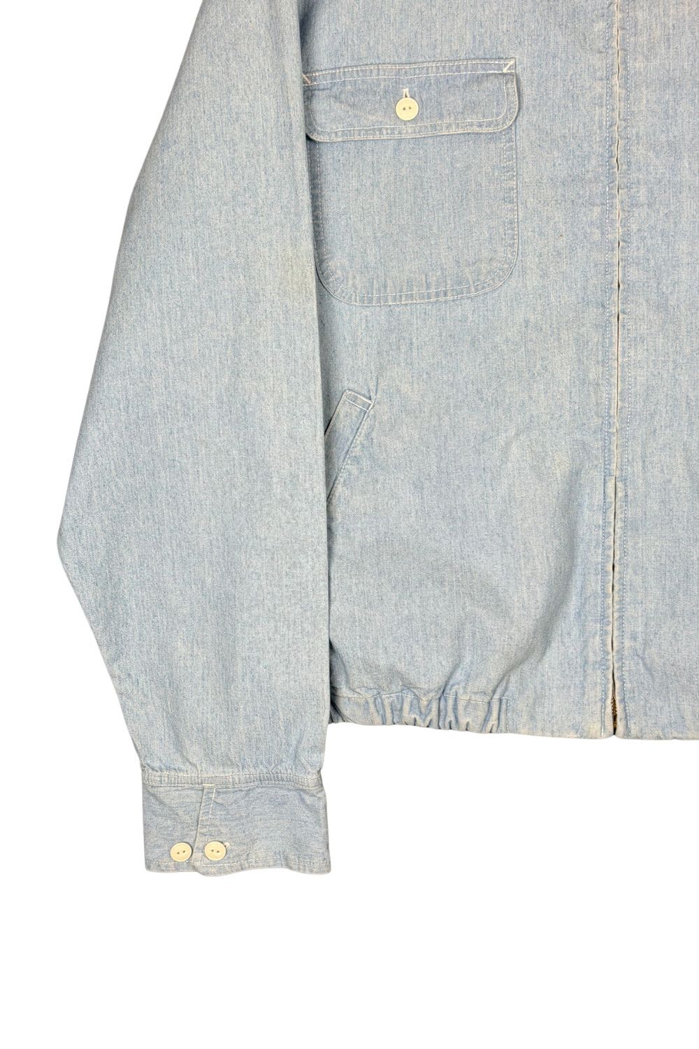 Polo Ralph Lauren 90s Polo Country Ralph Lauren Chambray Zip Jacket Size US L / EU 52-54 / 3 - 7 Thumbnail