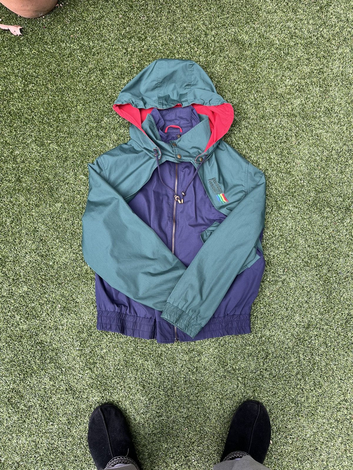 Vintage Vintage 90s Benetton formula one jacket Size US L / EU 52-54 / 3 - 1 Thumbnail