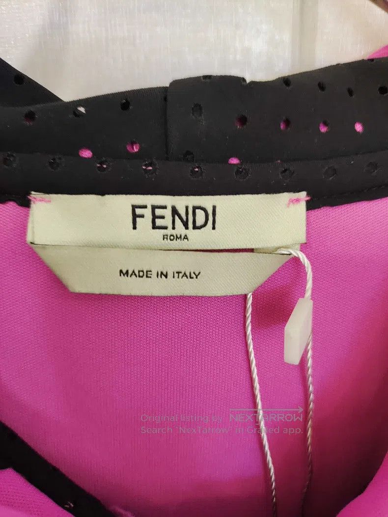 Fendi Fendi Hooded zip-up jacket, pink, sporty and casual Size XS / US 0-2 / IT 36-38 - 3 Thumbnail