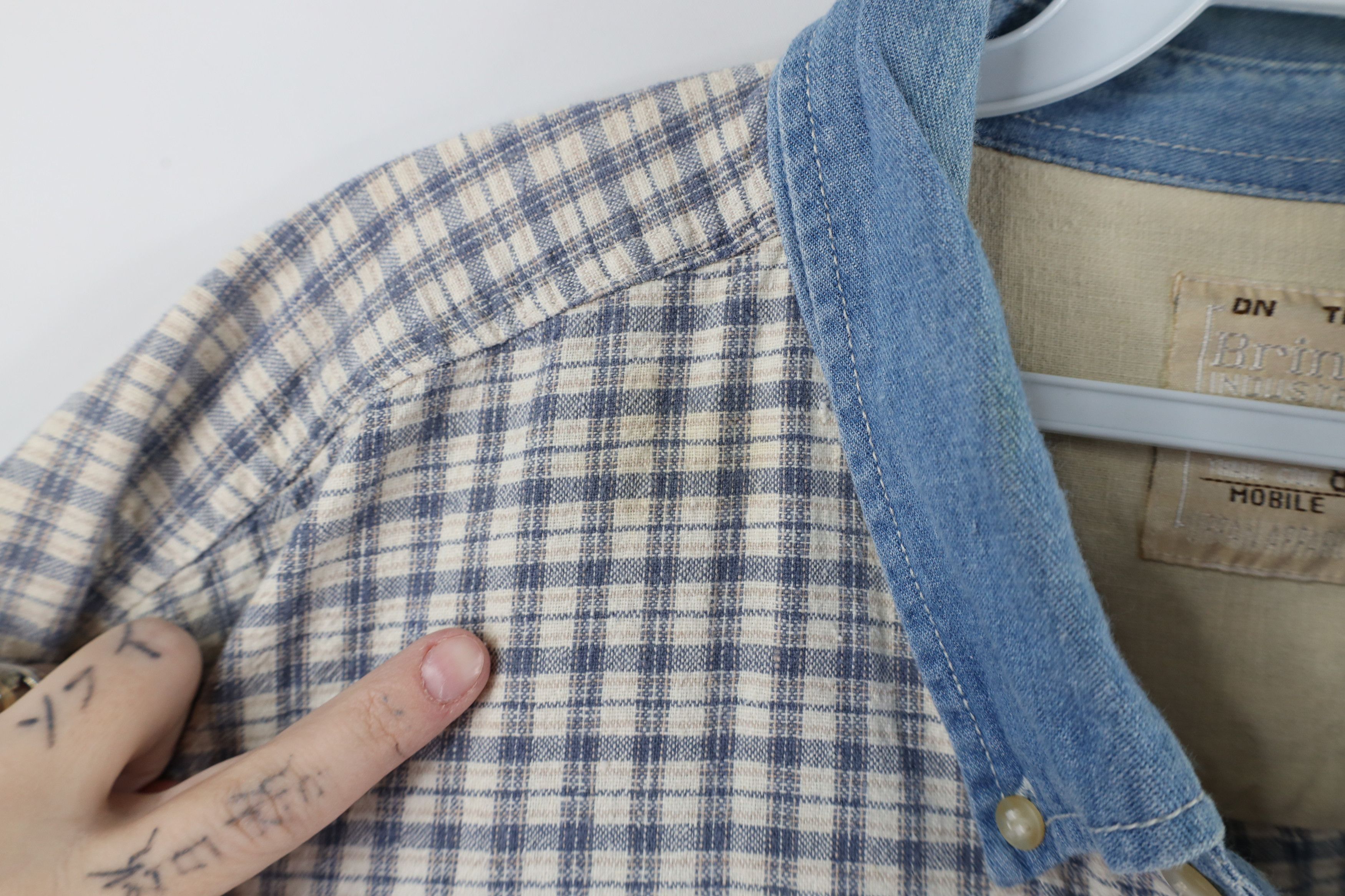Vintage Vintage 90s Streetwear Blend Denim Collar Button Down Shirt Size US XXL / EU 58 / 5 - 4 Thumbnail
