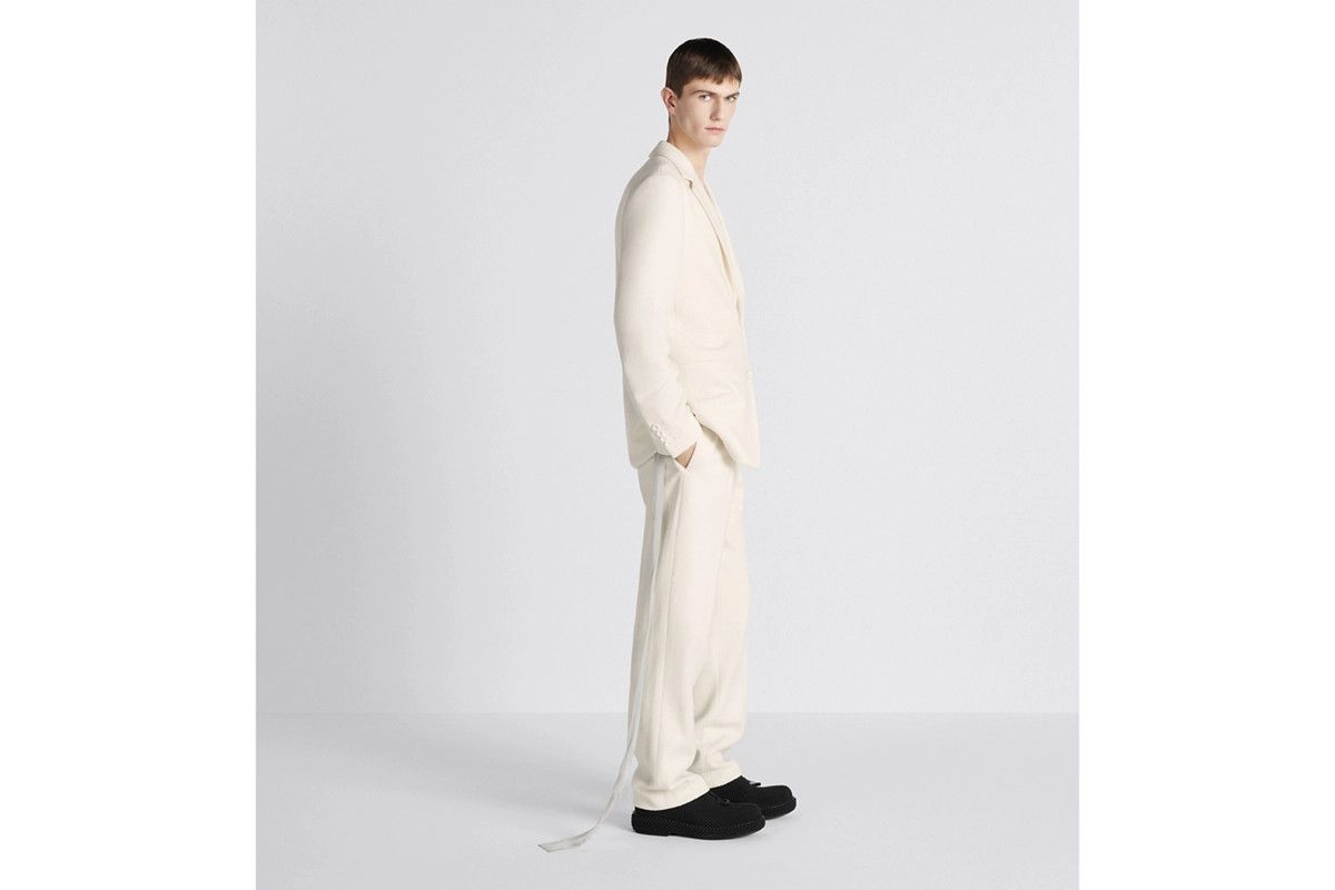 Dior o1bcso1str1124 Pleated Pants in Ecru Virgin Size US 34 / EU 50 - 5 Thumbnail