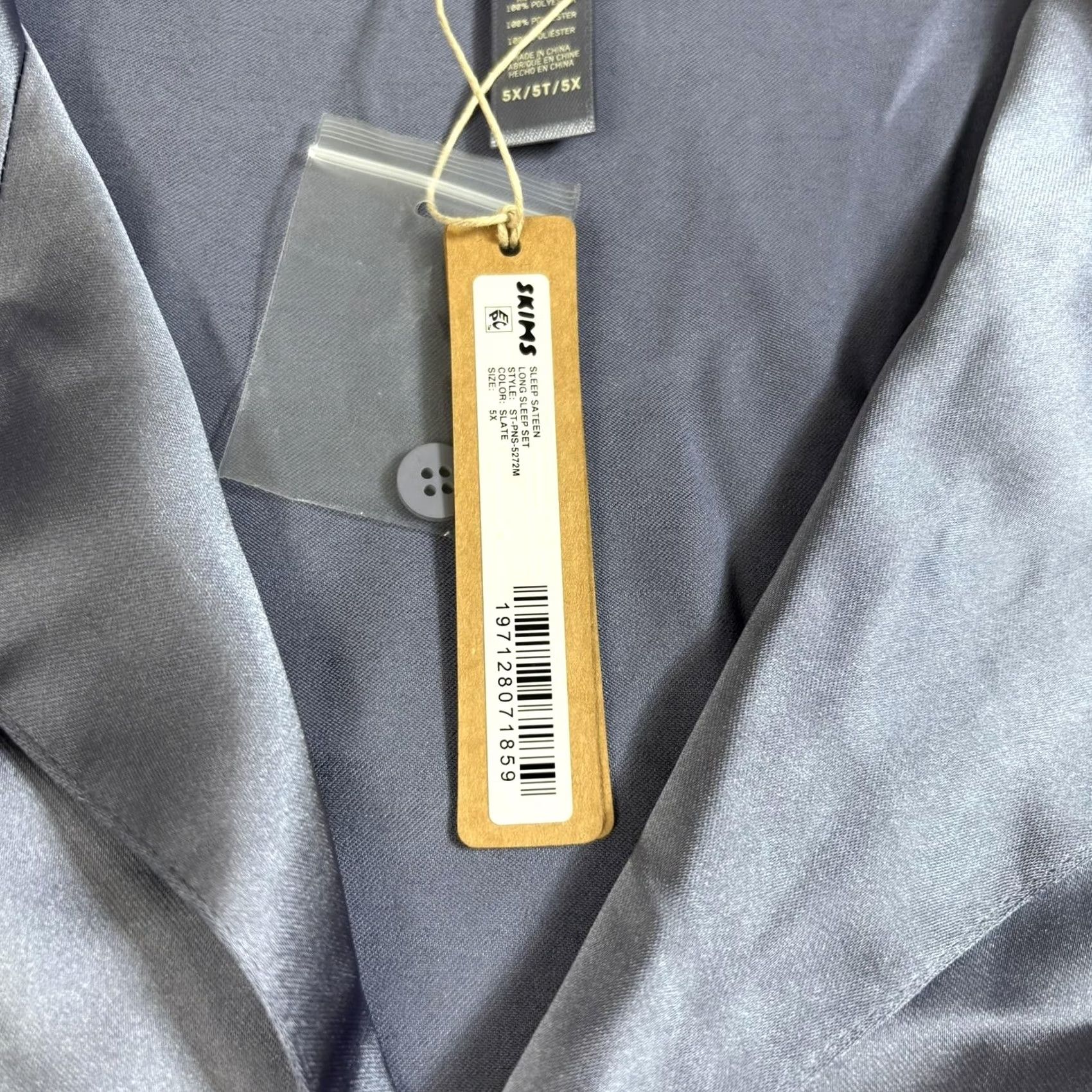 SKIMS Keep exact spelling and capitalization. (Skims, Satin, Pajama, 5X, Purple, Luxury) Size XXL / US 16-18 / IT 52-54 - 4 Thumbnail