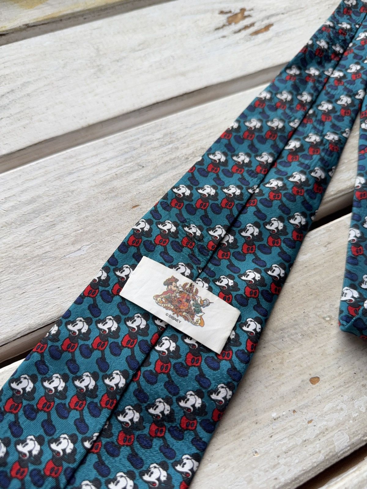 Disney × Vintage VINTAGE 80s 90s Mickey Mouse Logo Made in Korea DISNEY TIE Size ONE SIZE - 9 Thumbnail