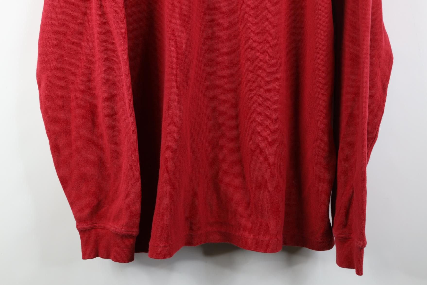 L.L. Bean Vintage 90s Y2K LL Bean Waffle Long Sleeve Henley T-Shirt Size US L / EU 52-54 / 3 - 3 Thumbnail