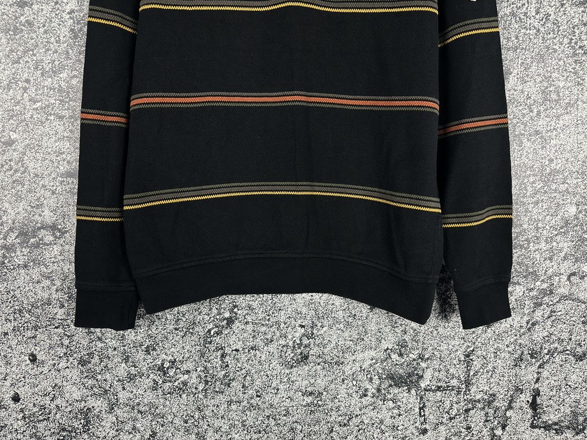 Carlo Colucci Men’s Carlo Colucci 1/4 Zip Sweatshirt Striped Pullover M-L Size US L / EU 52-54 / 3 - 3 Thumbnail