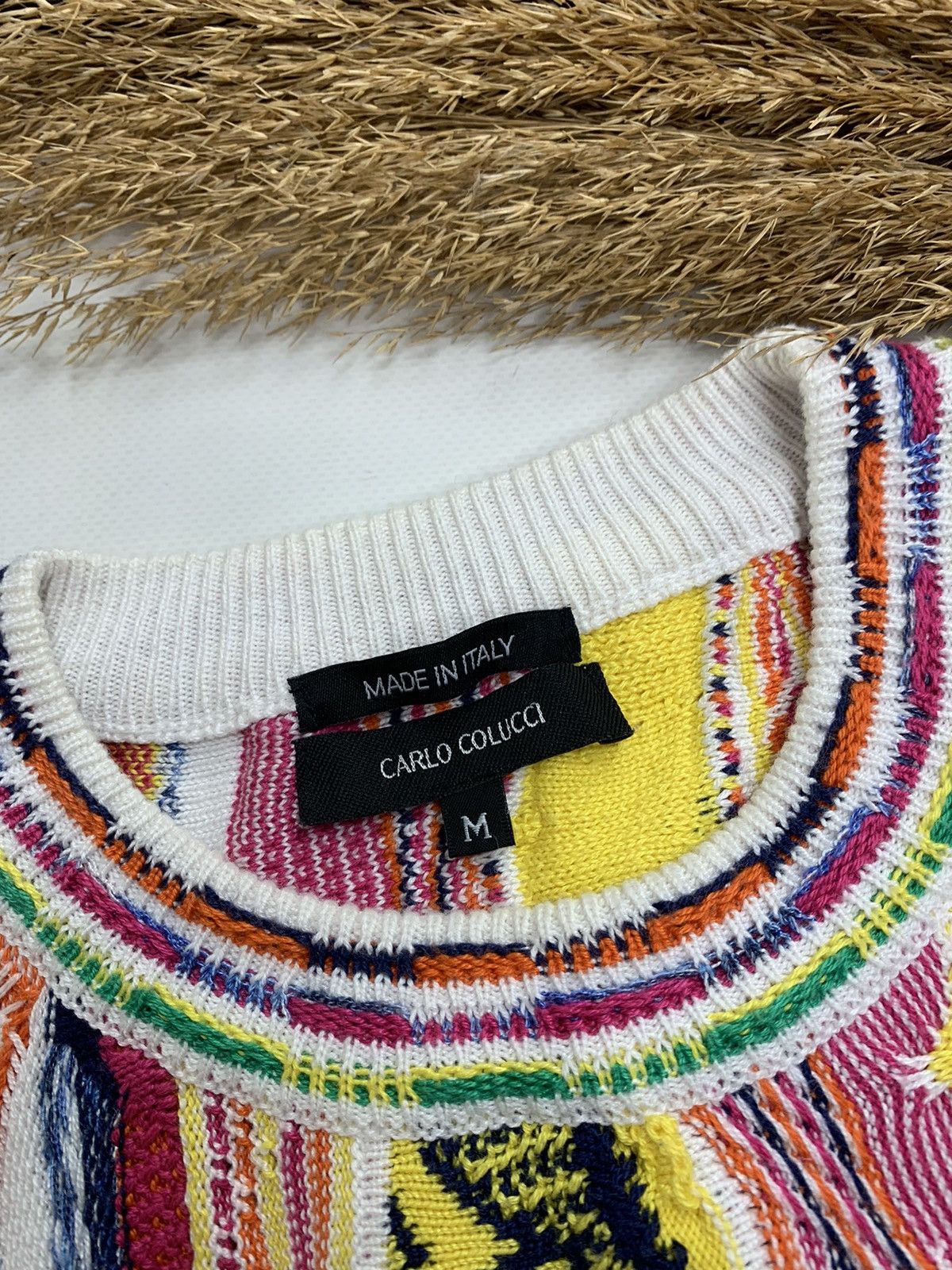 Carlo Colucci × Designer Rare Carlo Colucci Rundhals Pullover Conteduca Heavy Knit Size US M / EU 48-50 / 2 - 14 Thumbnail
