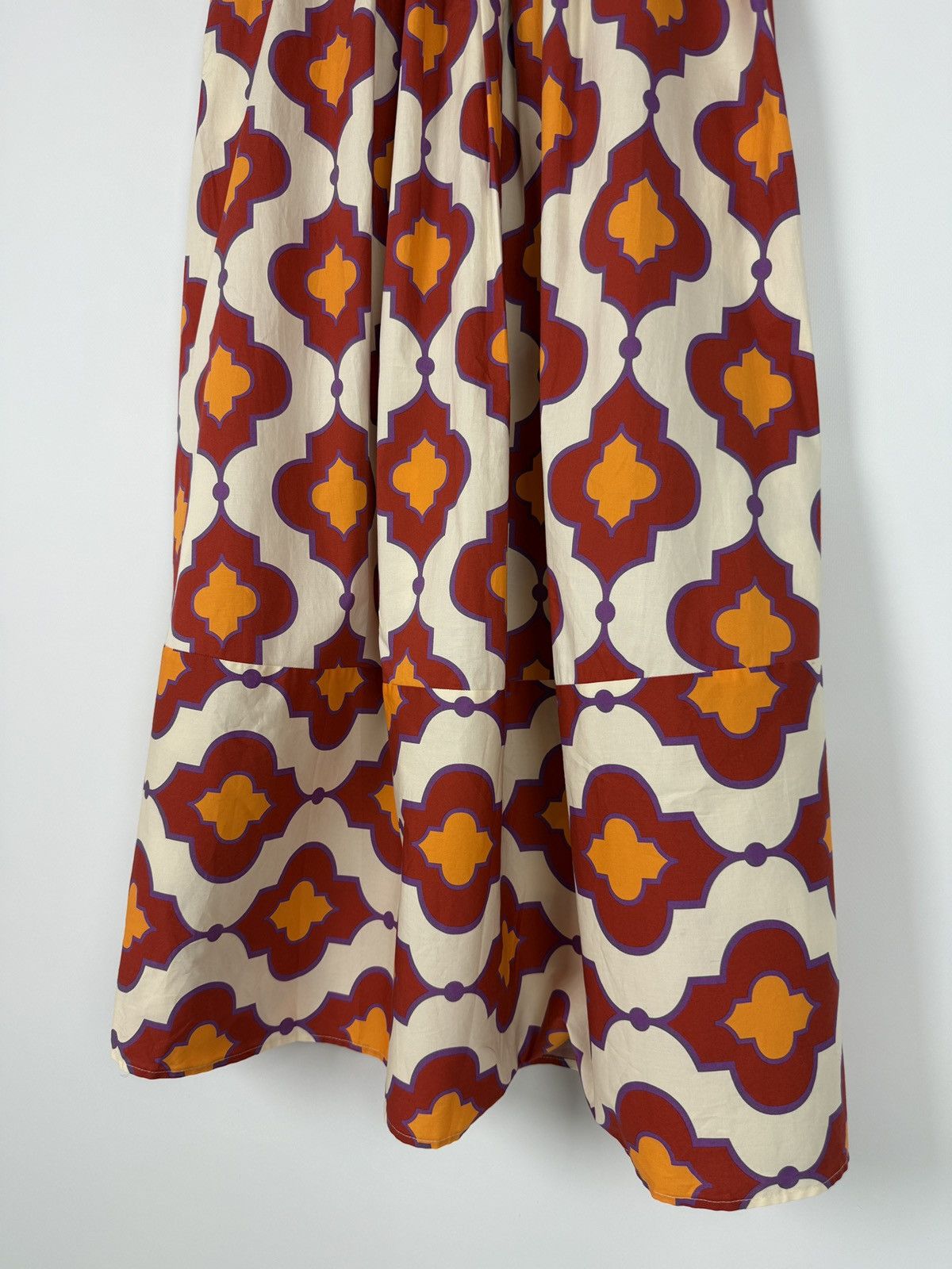 Other NIU Fashion Cotton Printed Brick Multicolor Maxi Skirt S Size 26" / US 2 / IT 38 - 4 Thumbnail