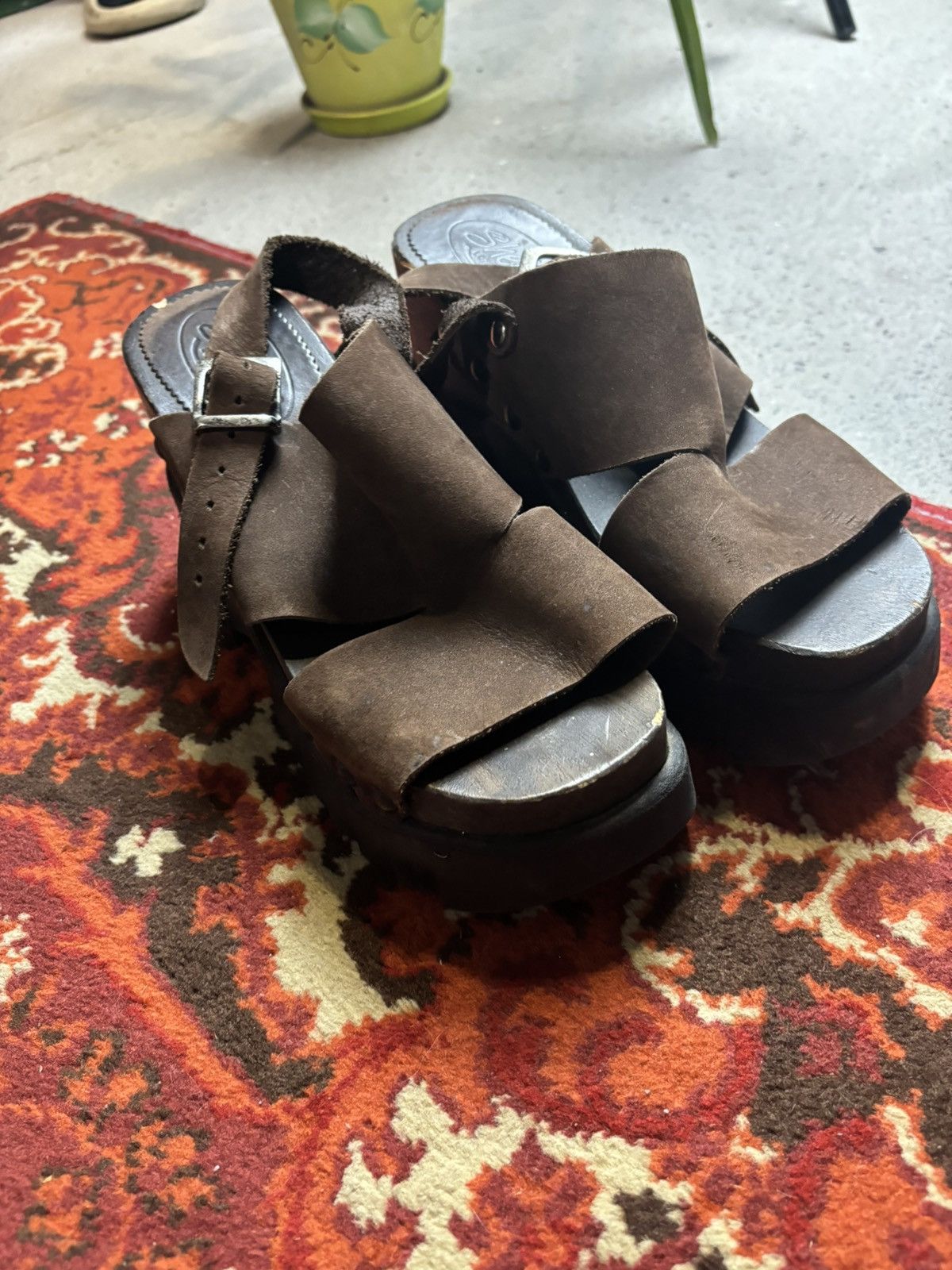Japanese Brand × Vintage Vintage Shellys platform heels steampunk design shoes Size US 7 / IT 37 - 5 Thumbnail