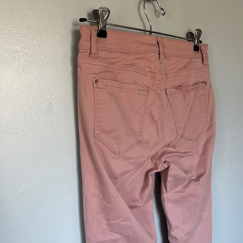 Designer Kensie Jeans Women's Mid-Rise Ankle Jeans Dusty Rose 6/28 Size 28" / US 6 / IT 42 - 3 Thumbnail