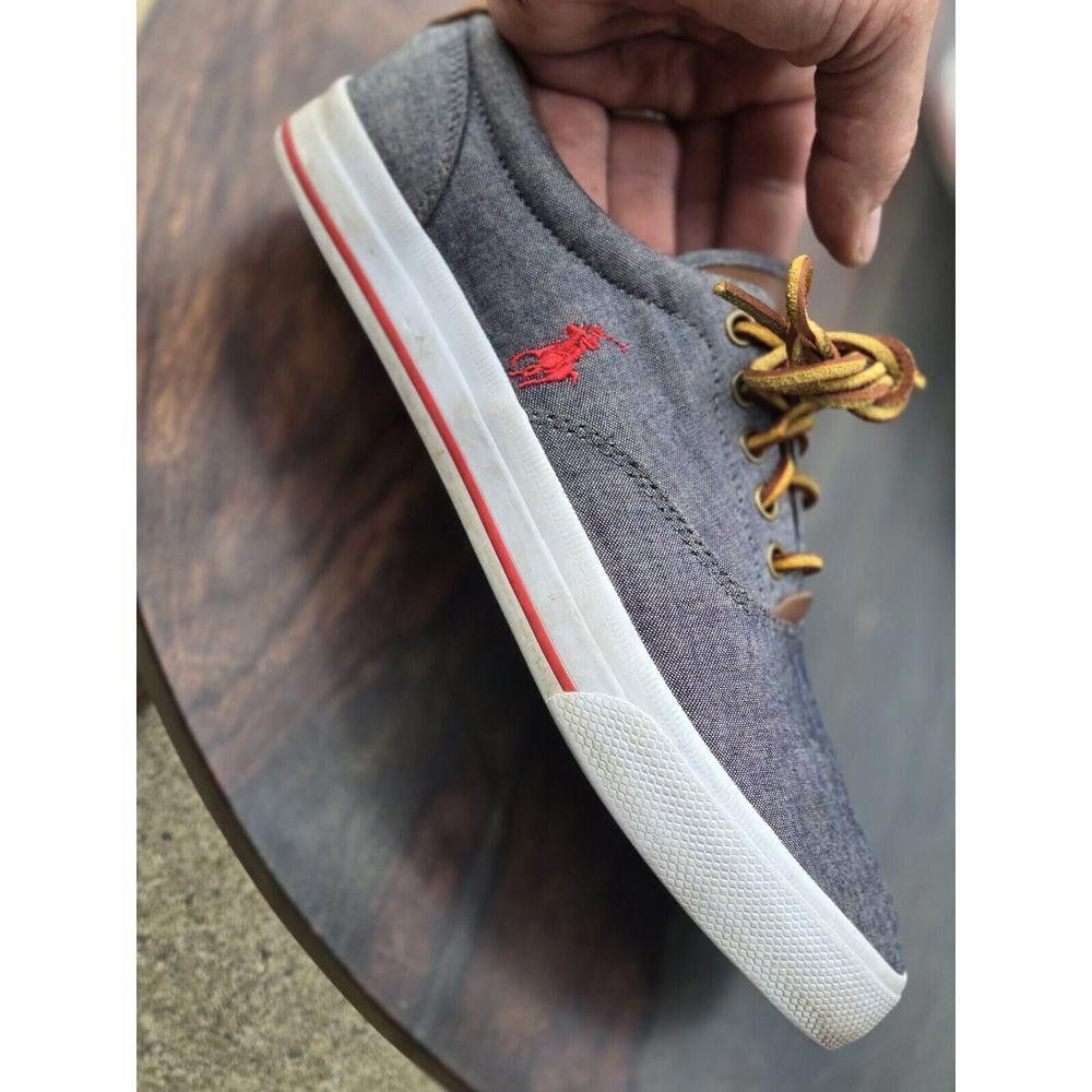 Polo Ralph Lauren Polo Ralph Lauren Vintage Vaughn Mens 10 Denim Boat Shoe D Size US 10 / EU 43 - 4 Thumbnail