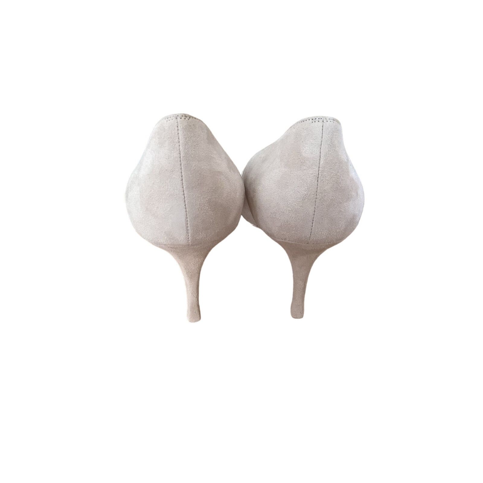 Manolo Blahnik NEW Manolo Blahnik Light Beige Suede Pointed Toe Pumps Sz 40 Size US 10 / IT 40 - 7 Thumbnail