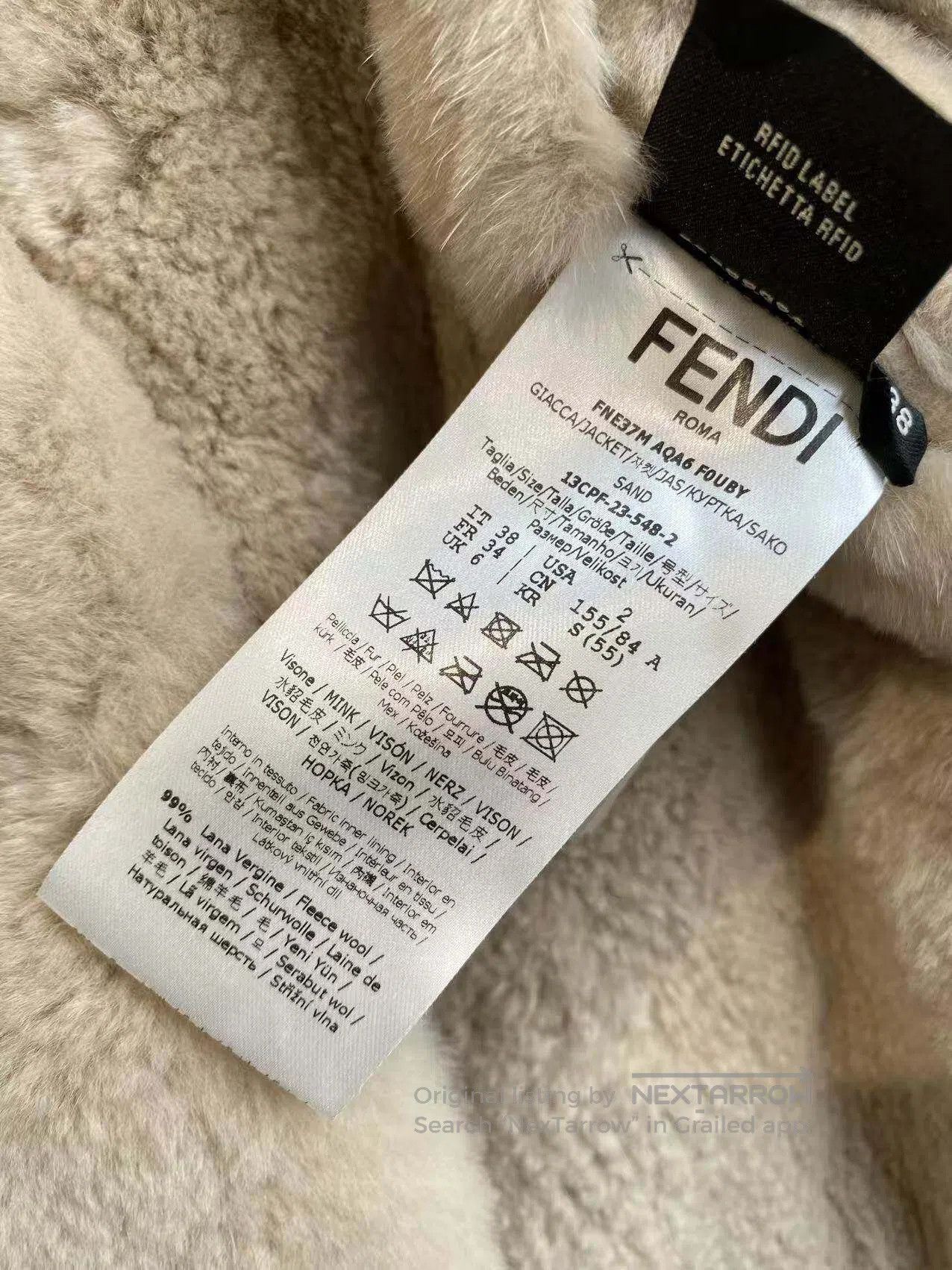 Fendi Fendi Mink fur lapel coat| Size XS / US 0-2 / IT 36-38 - 5 Thumbnail