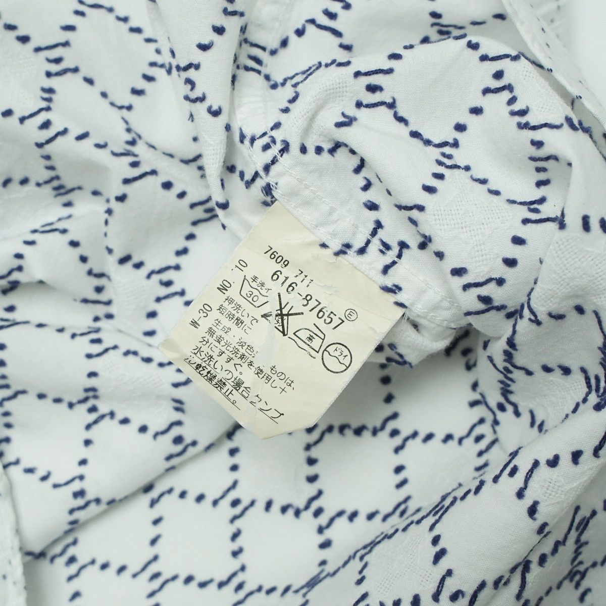 Takeo Kikuchi *NoTariff Takeo Kikuchi Stitch Pattern LS Shirt Size US L / EU 52-54 / 3 - 10 Thumbnail